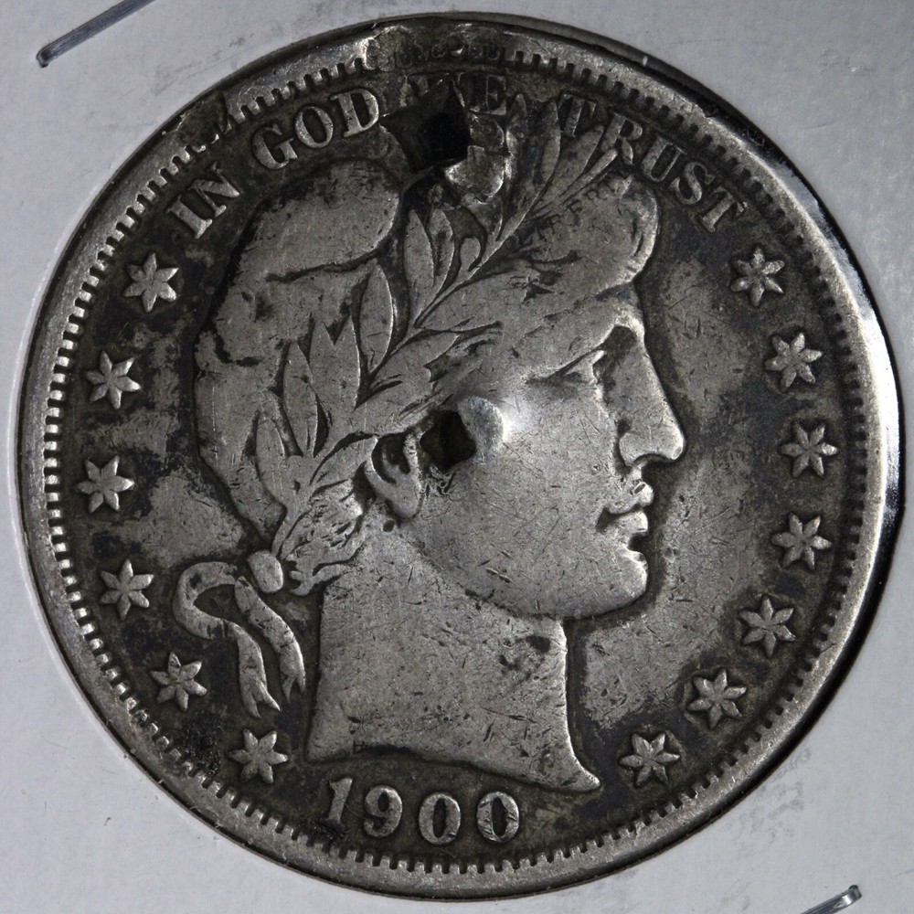 1900 Barber Half Dollar VF Details E506 XACT