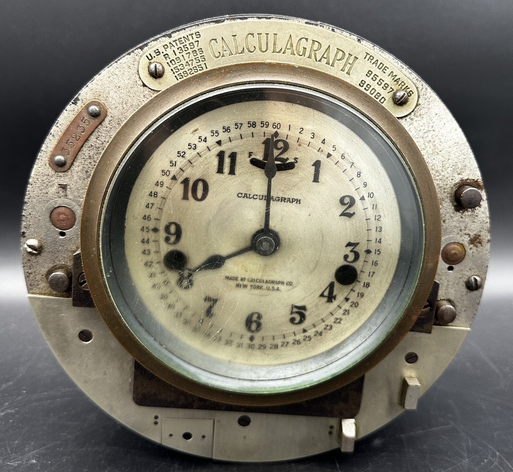 Calculagraph Clock~17 Lbs