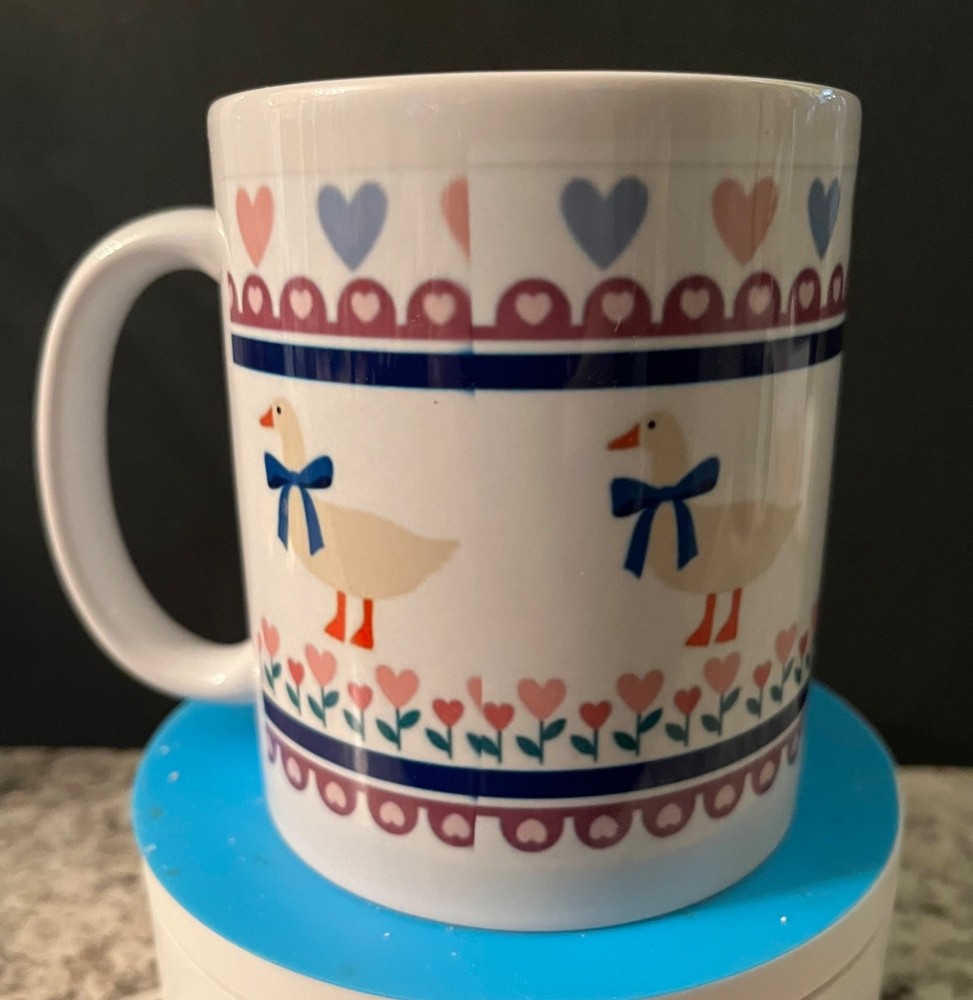 Blue geese old fashioned Mug NEW