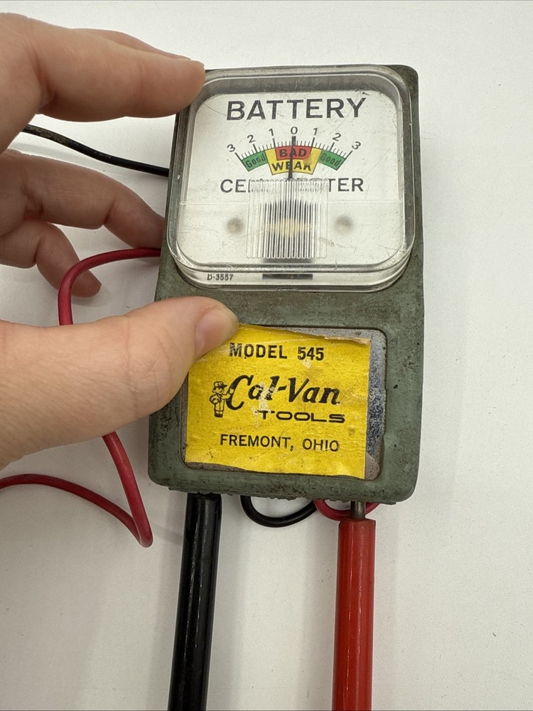 DC battery testers cal van model 545