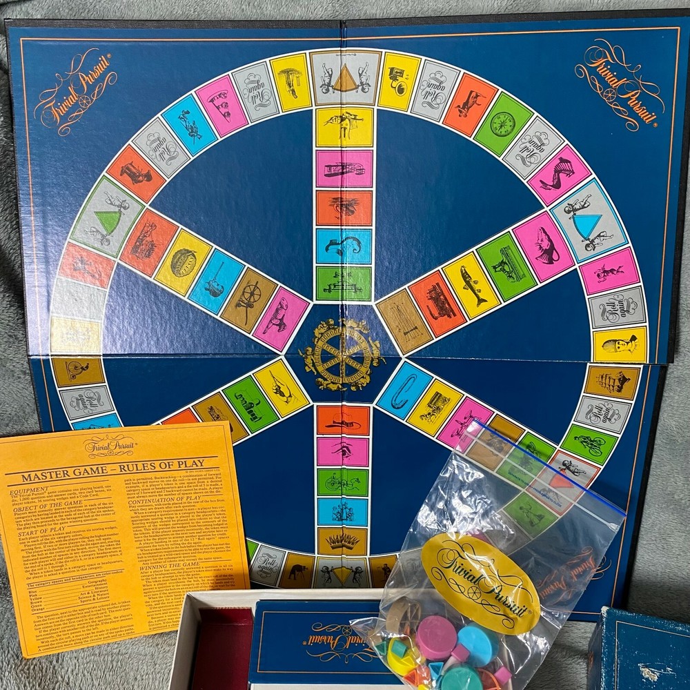 Trivial Pursuit Master Board Game Genus Edition Original 1981 Version. Complete.