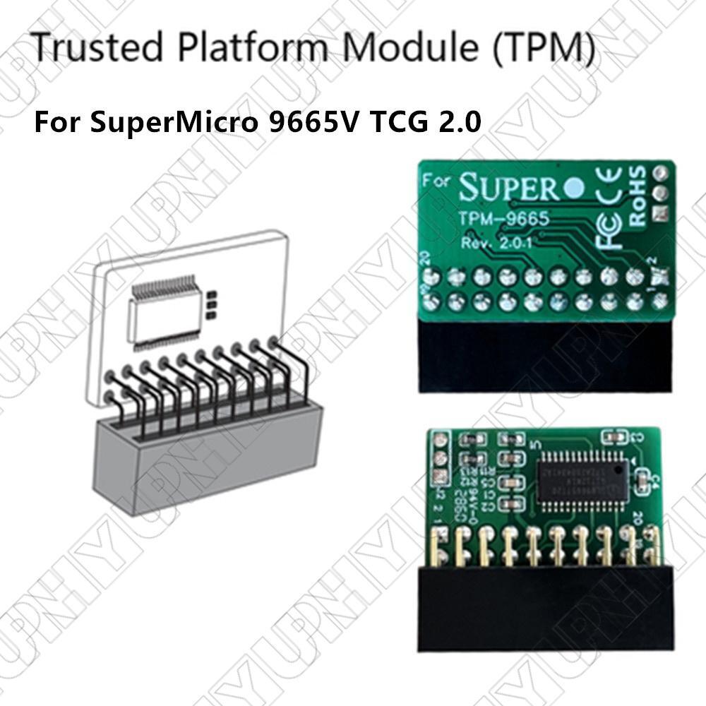 20Pin TPM 2.0 Module Trusted Platform For SuperMicro AOM-TPM-9665V TCG 2.0 USA