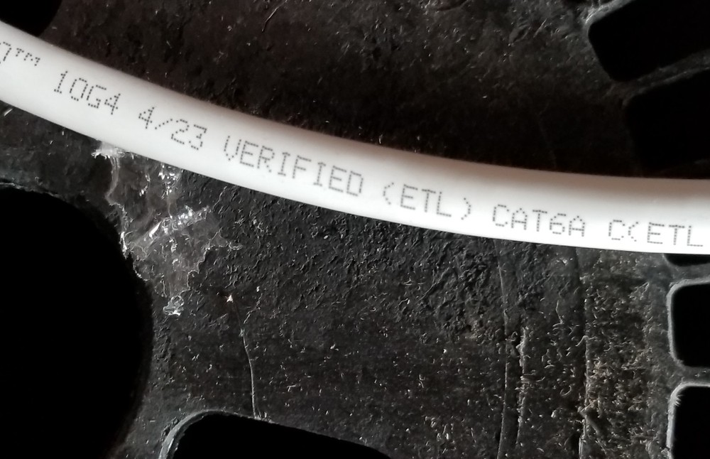 Commscope 10G4 Ultra 10 Cat6A U/UTP Plenum Network Cable White /100ft