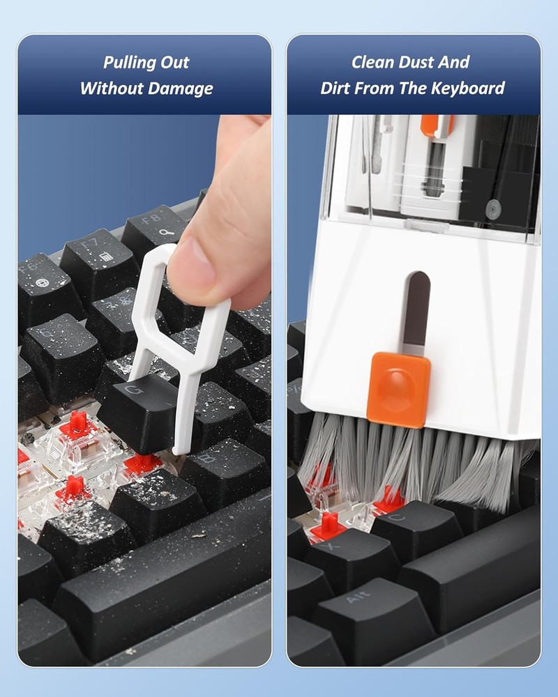 Professional Keyboard Cleaner Laptop Cleaning Kit– Multi-Device White