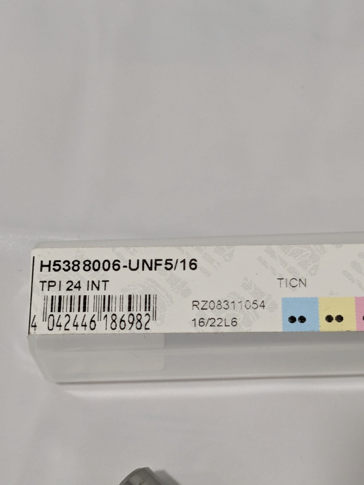 WALTER H5388006-UNF5/16 TPI 24 INT 3FL CARBIDE THREAD MILL 5570489