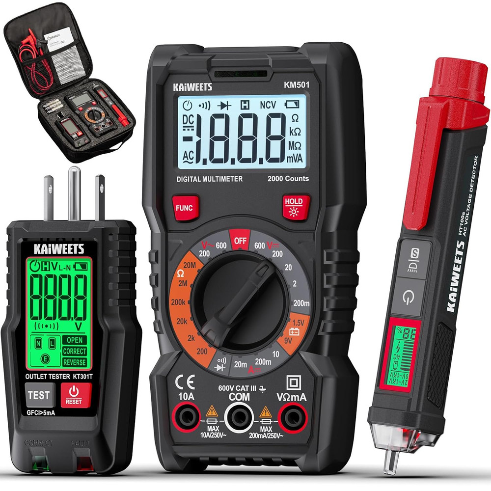 Electrical Test Kit KIT01, Digital Multimeter, Smart Non-Contact Voltage Tester