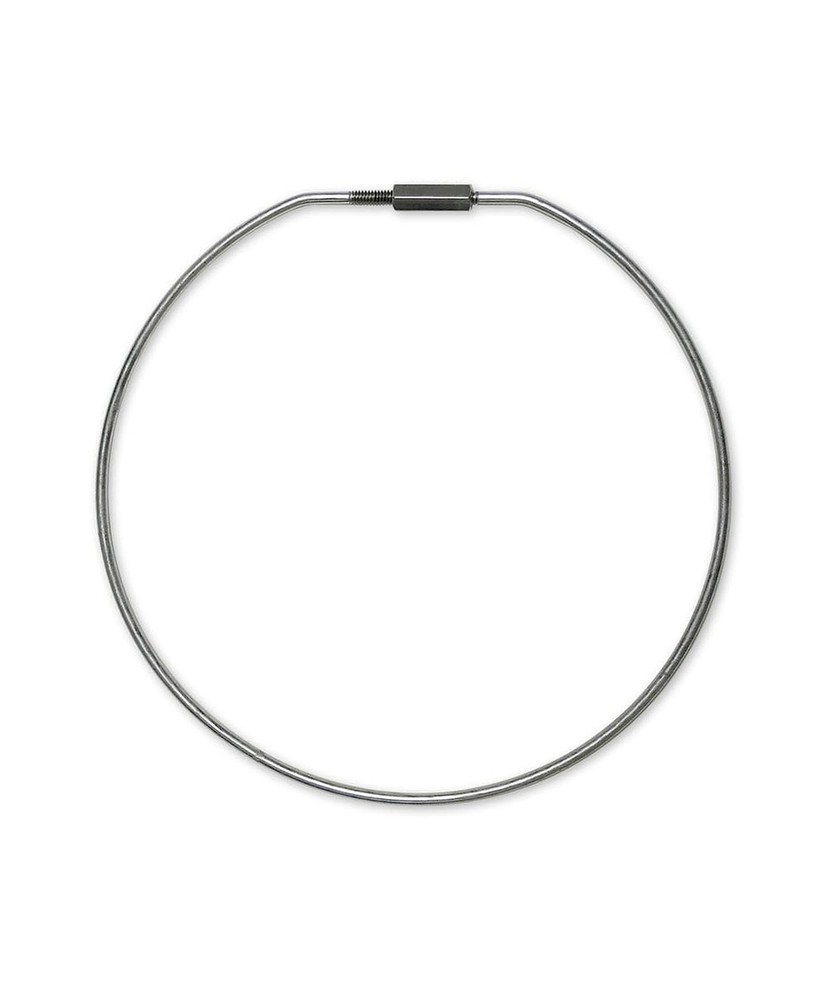 Lucky Line 8" Threaded Locking Key Rings, 1 Key Ring (7981),Silver Silver