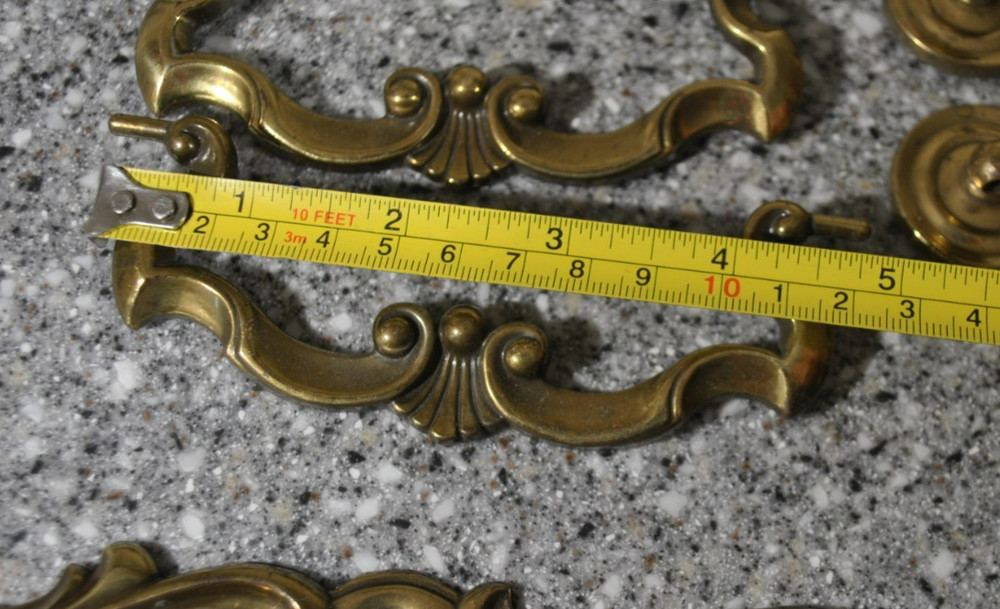 Lot Vtg KBC Cabinet Pull/Knobs, Backplate, Hinges