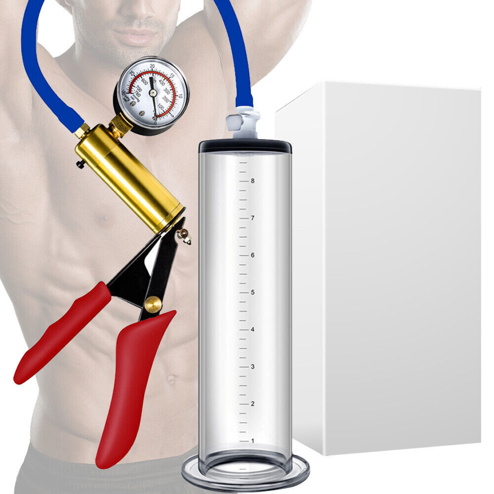 Vacuum Penis Pump Acrylic Cylinder Male Penis Enhancement Erectile Extend 9"-12"
