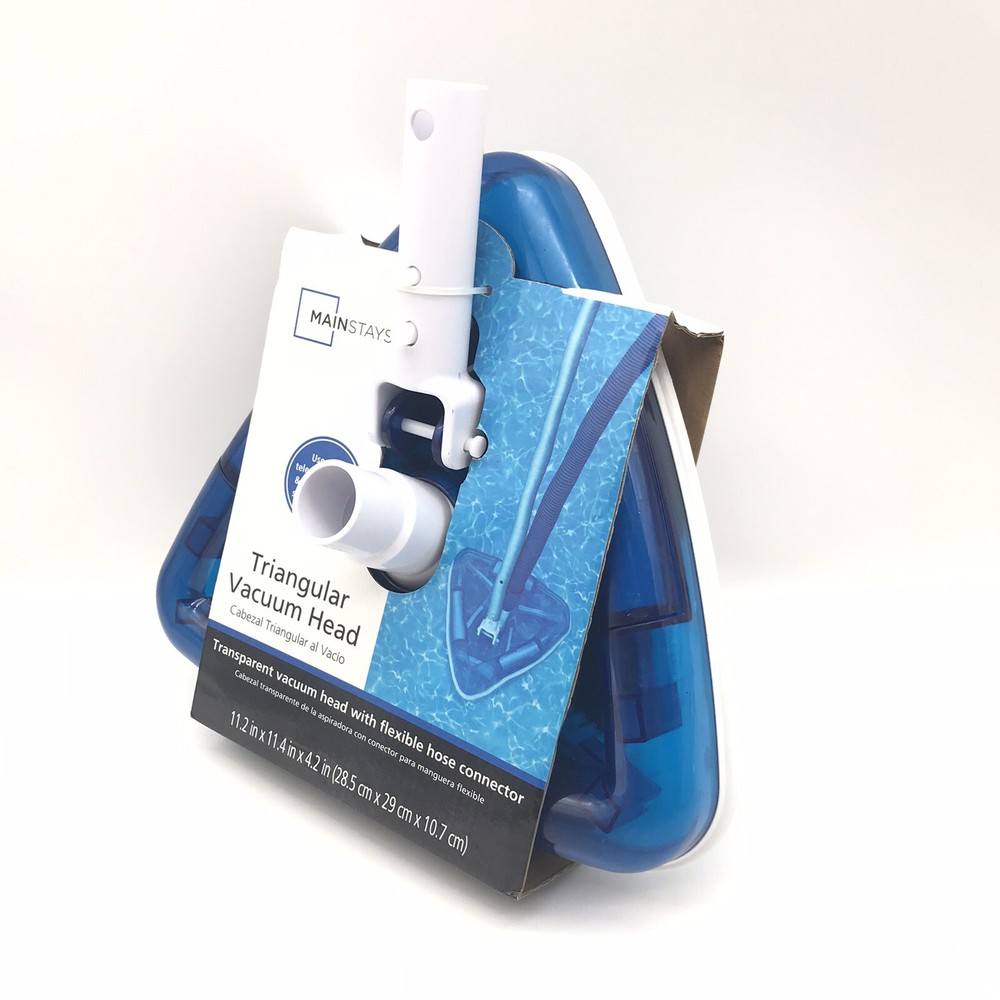 SWIMMING POOL Vacuum Head Bottom Brush Mainstays Triangular In &. Above Ground