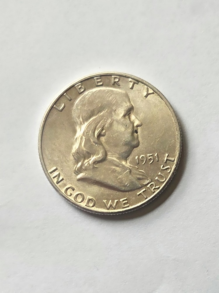 1951p Franklin Half Dollar - AU