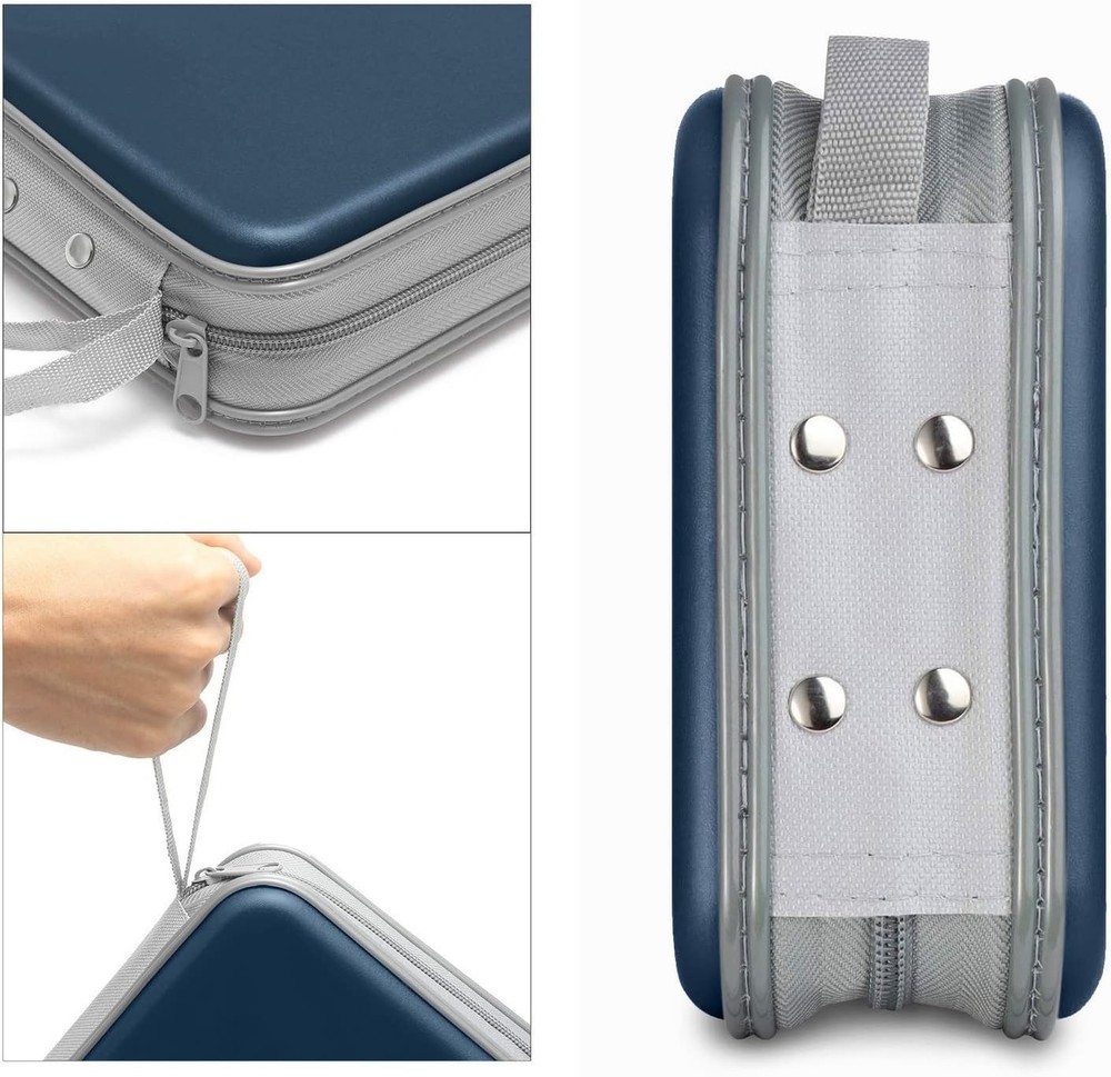 CD Case, 40 Capacity CD/DVD Case Holders Wallet Hard Plastic DVD Disc Cases Stor