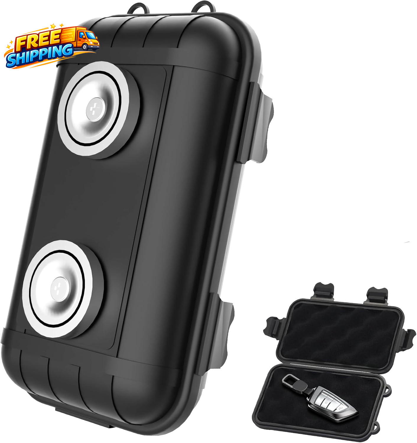 Magnetic Key Box Magnetic Key Holder under Car Hide a Key Magnetic Car Waterproo