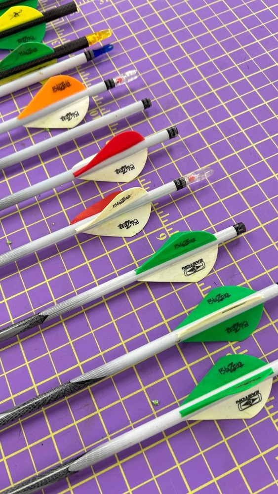 Archery arrows shafts mixed batch