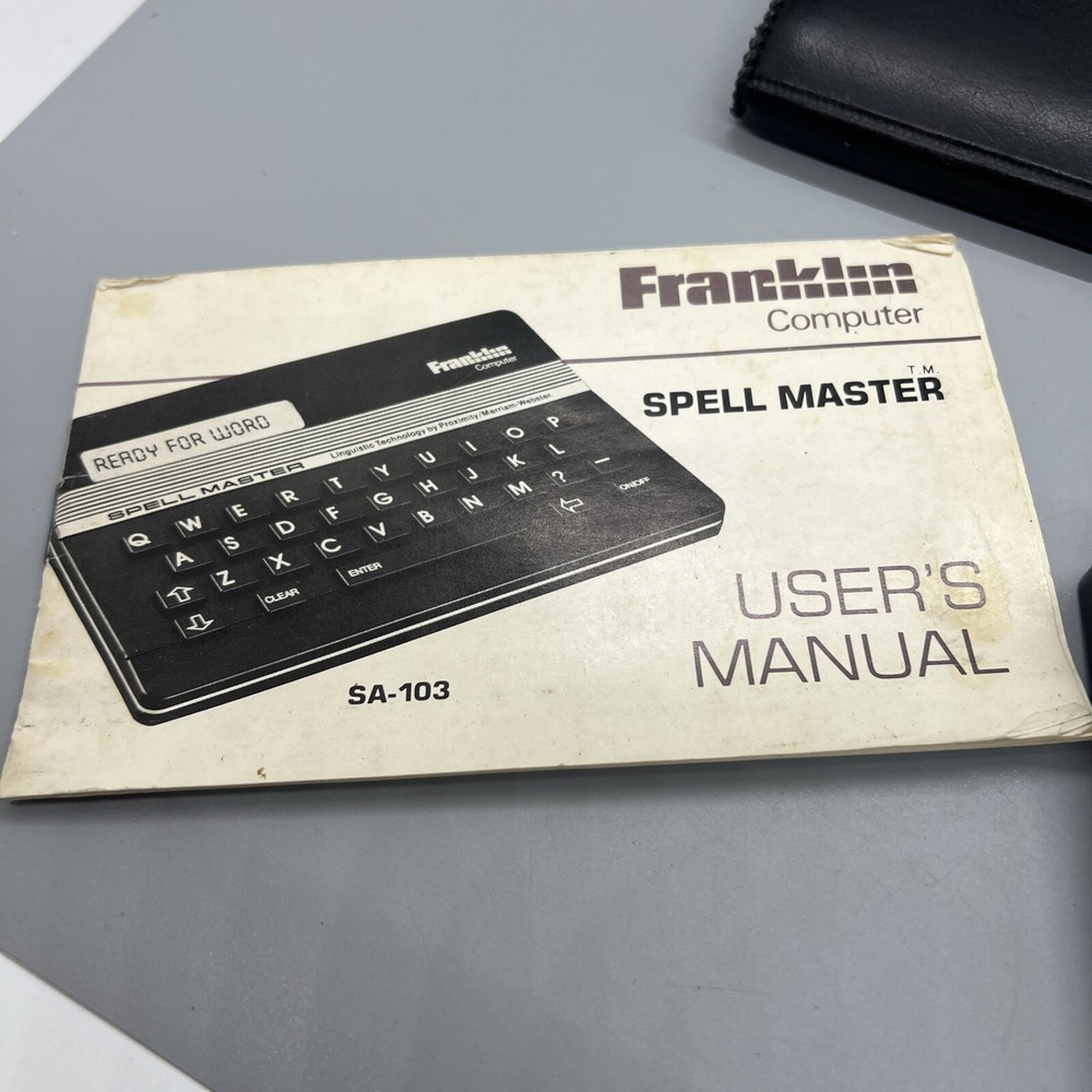 Franklin Computer Spell Master SA-103 Linguistic Technology Works Great Tested