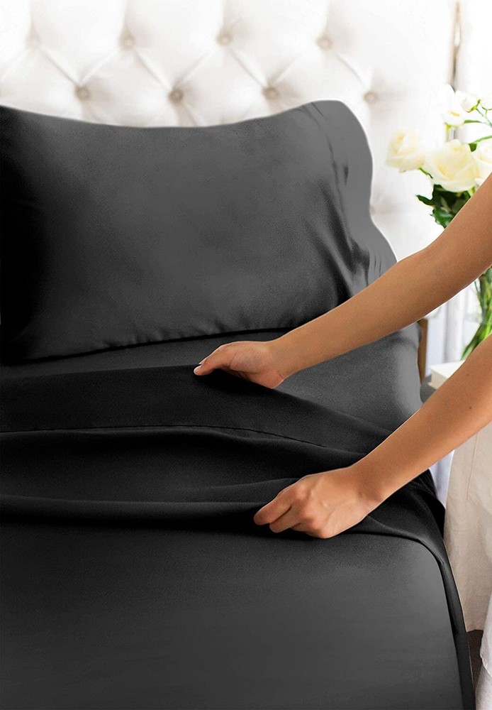Premium Queen Sheet Set - Deep Pockets, Breathable & Cooling - Wrinkle-Resistant