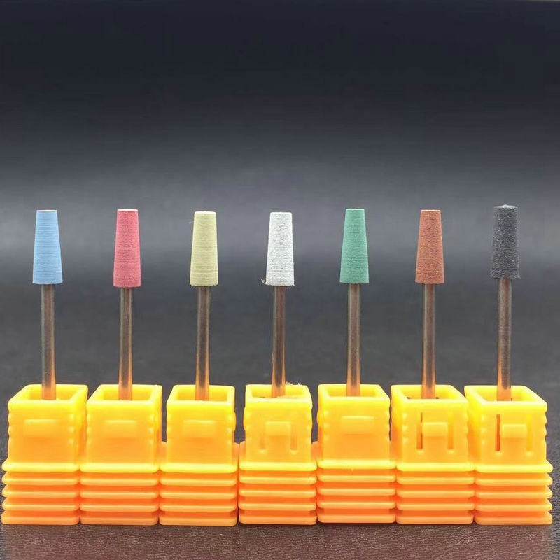 7PCS Nail Art Grinding Drill Bits Electric Manicure Machine Ceramic Bullet Bit