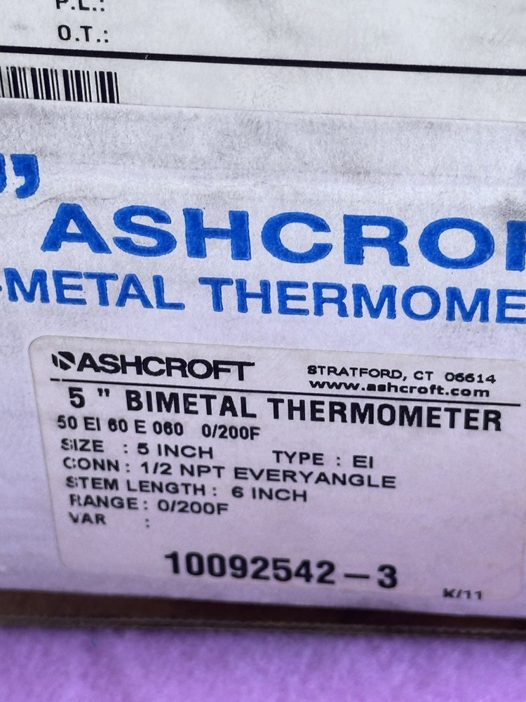 ASHCROFT 50EI60E060-0/200F