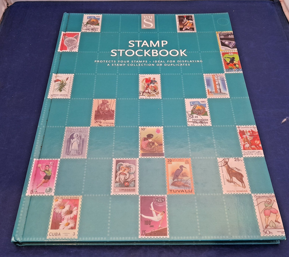 Vintage WH Smith Stamp Stockbook Album Empty Collection Display