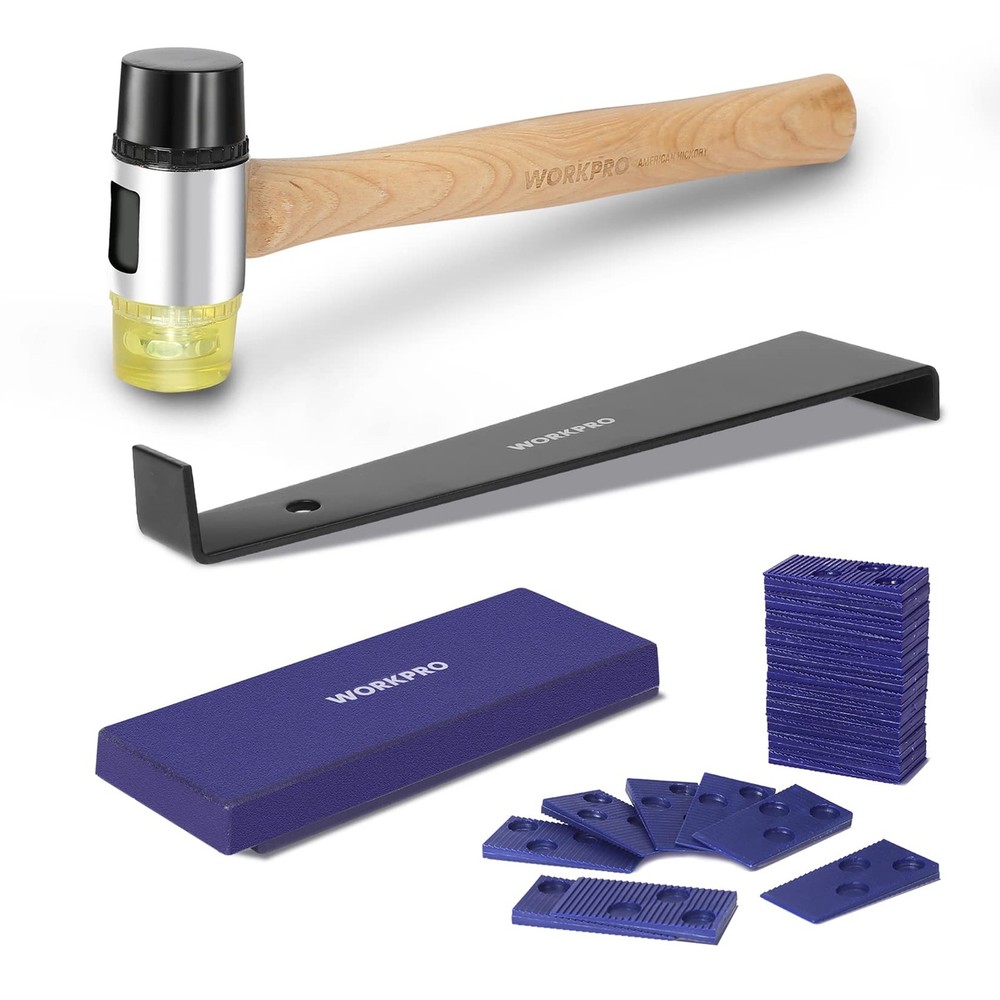 WORKPRO Laminate Wood Flooring Installation Kit with 33-Pack, Multicolor