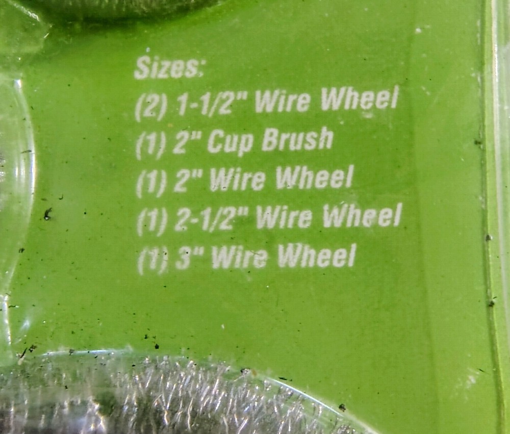 🗽WARRIOR 6 PCA WIRE WHEEL And CUP BRUSH SET