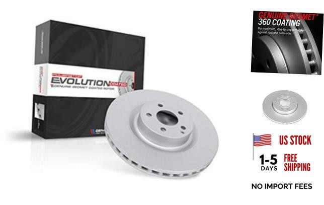 Power Stop EBR830EVC front Evolution Genuine Geomet Coated Brake Rotor