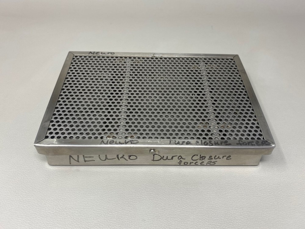 Neuro Forcep Sterilization Case, 7.5"L x5"W x 1"H