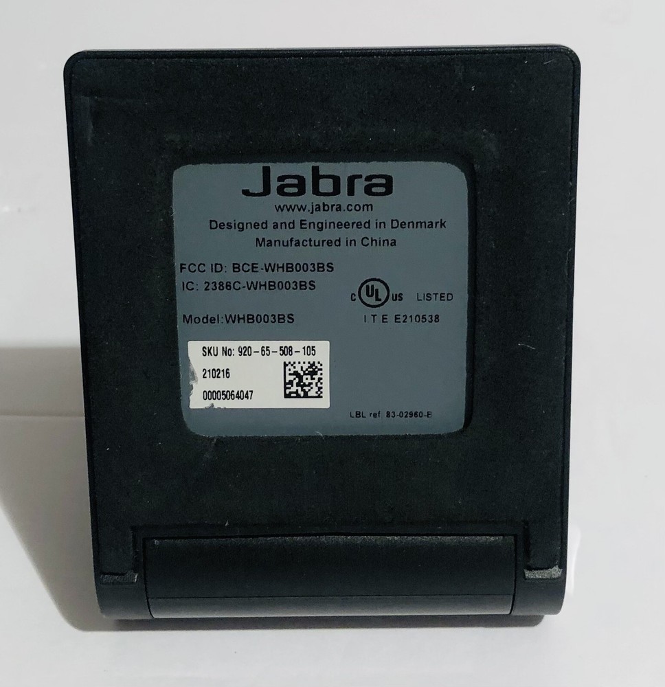 Jabra WHB003BS Charging Base Only Black