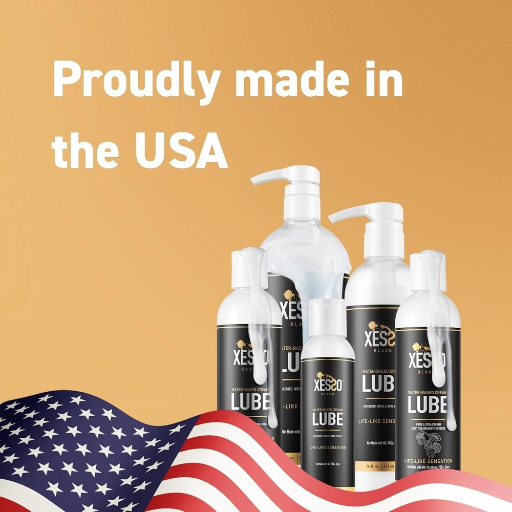 Thick White Water-Based Lubricant 4 fl oz: Hypoallergenic & Discreet Packaging