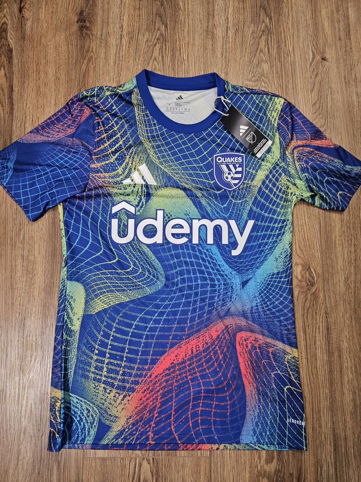 New Adidas San Jose Earthquakes 2025 United We Play Pre-match Top Men's Size S