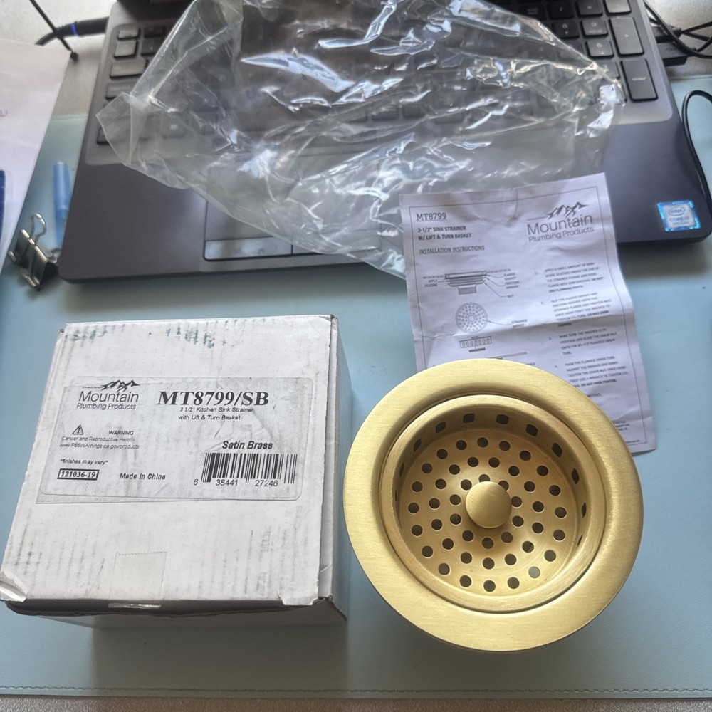 Mountain Plumbing Basket Strainer MT8799/SB