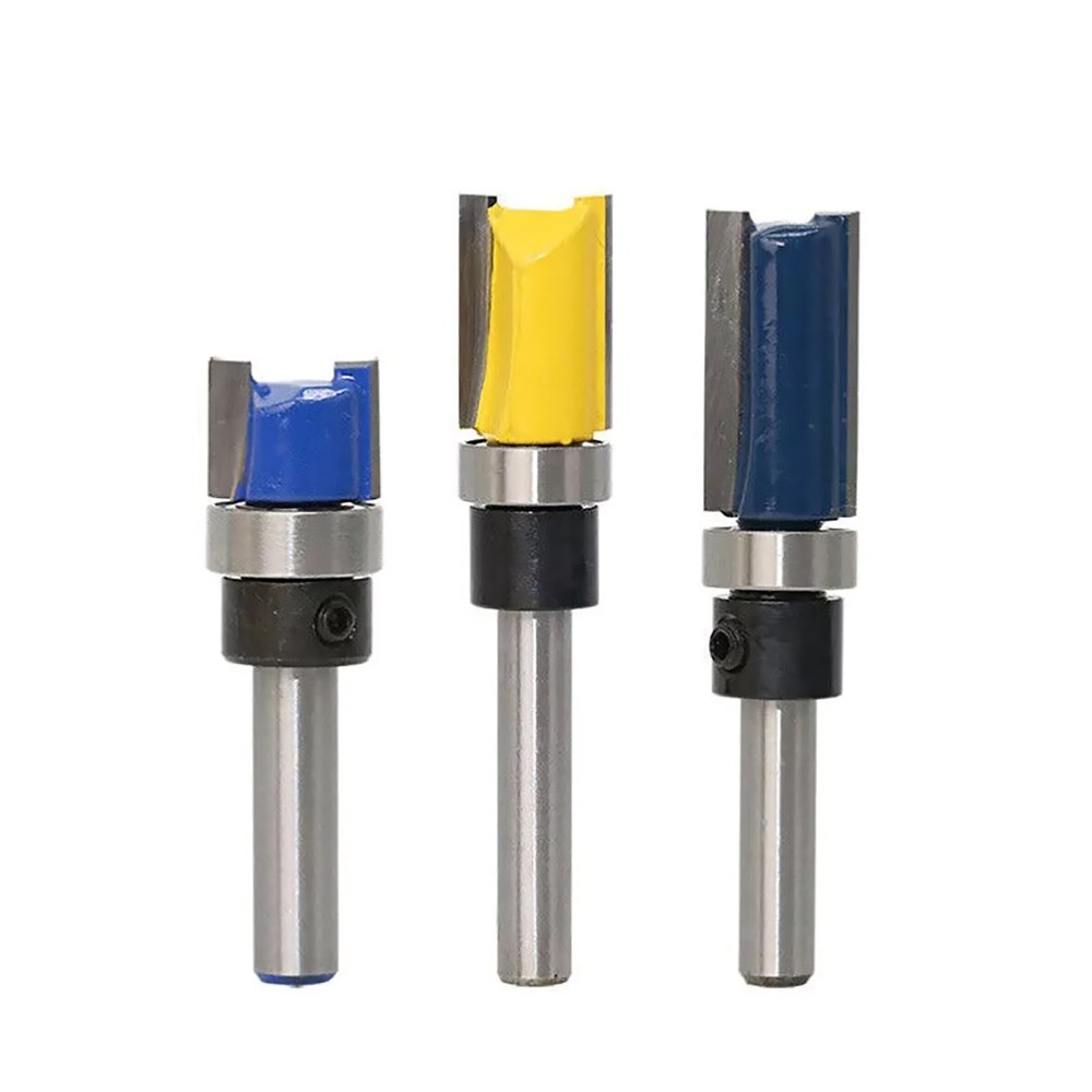 Router Pattern Bit 3 Pieces 1/4 Inch Shank Flush Trim Pattern Template Router