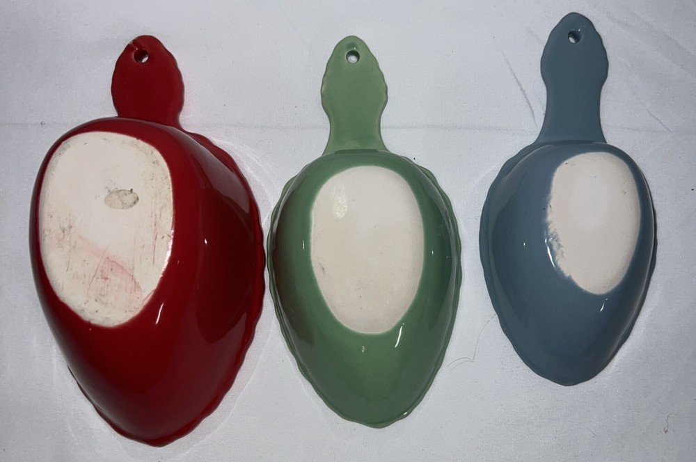 Ceramic Nesting Measuring Cups In Floral Pattern 3 Piece Set