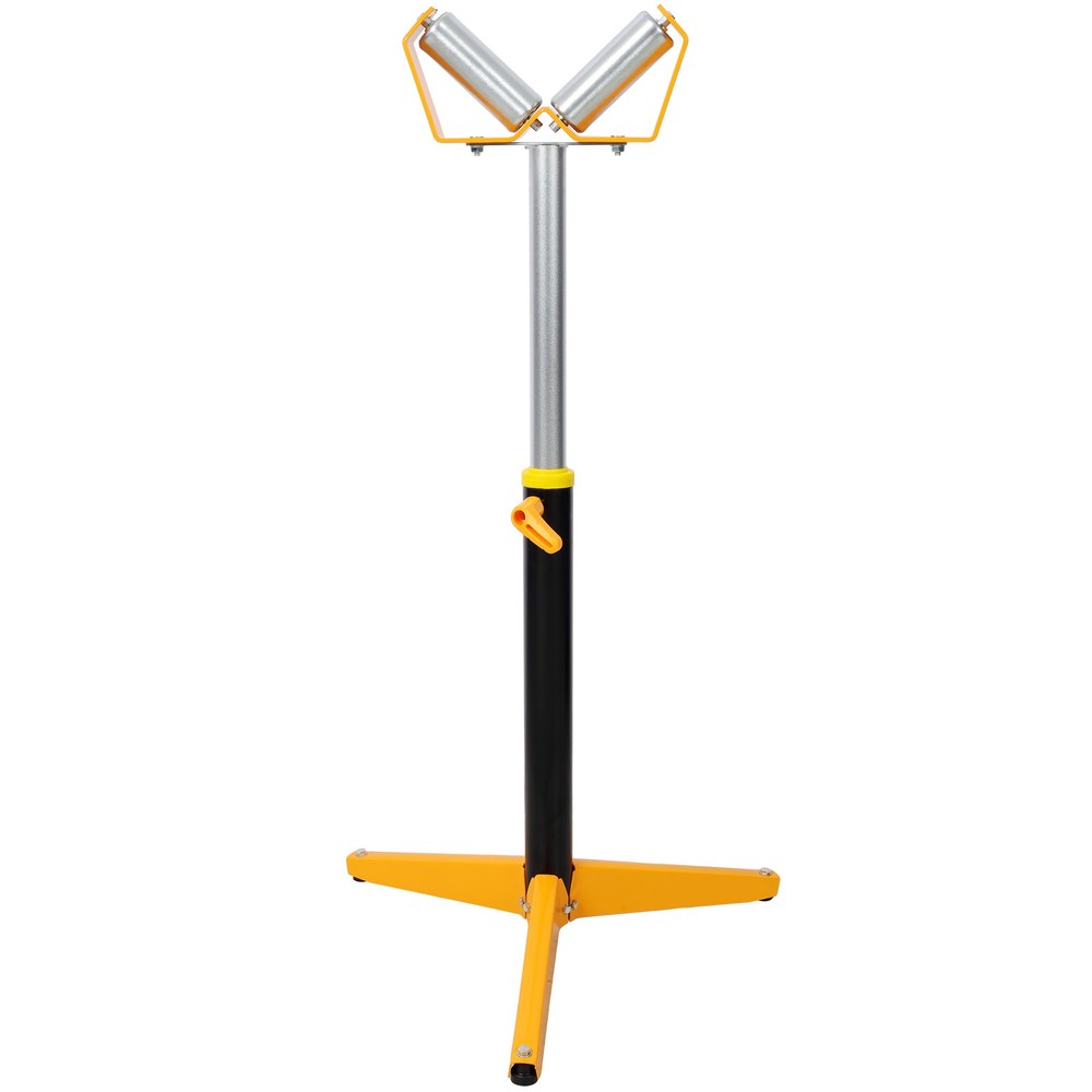 Heavy Duty V-Shape Roller Stand Adjustable Height 29.5-48 Material Support Steel