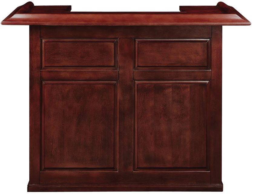Premium Solid Wood Home Dry Bar with Ample Storage - English Tudor 60"