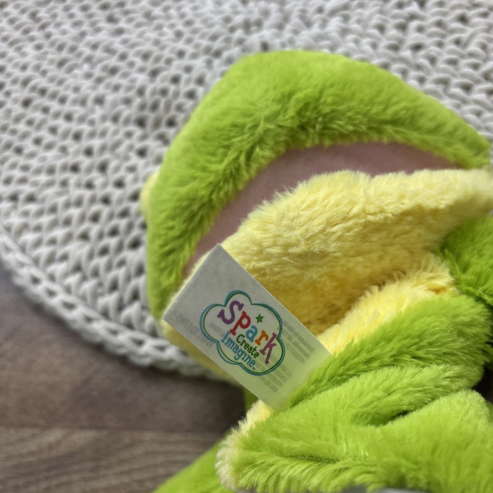 Spark Create Imagine Green Frog Plush Hand Puppet 12”