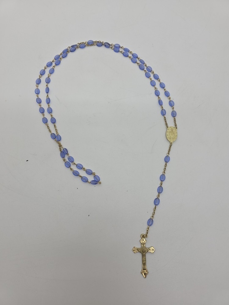 Vintage  Blue Beads Rosary