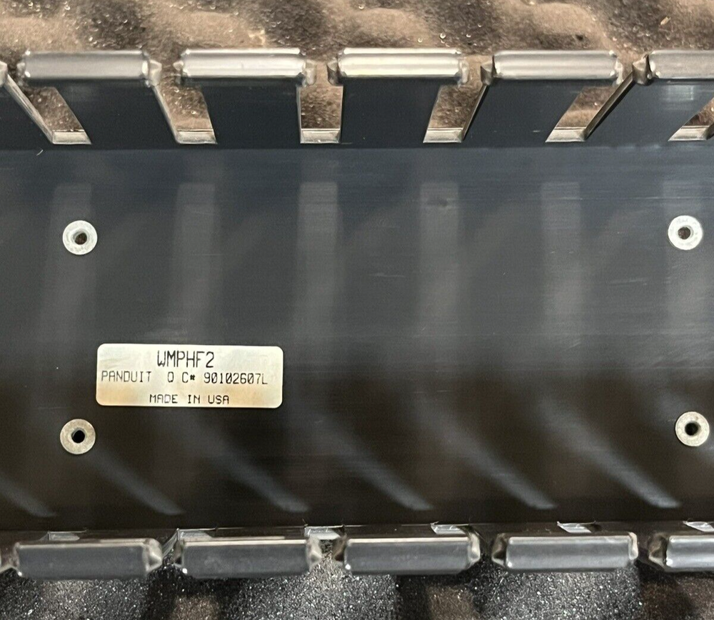 (1) PANDUIT WMPHF2 Cable Management System Black Metal.