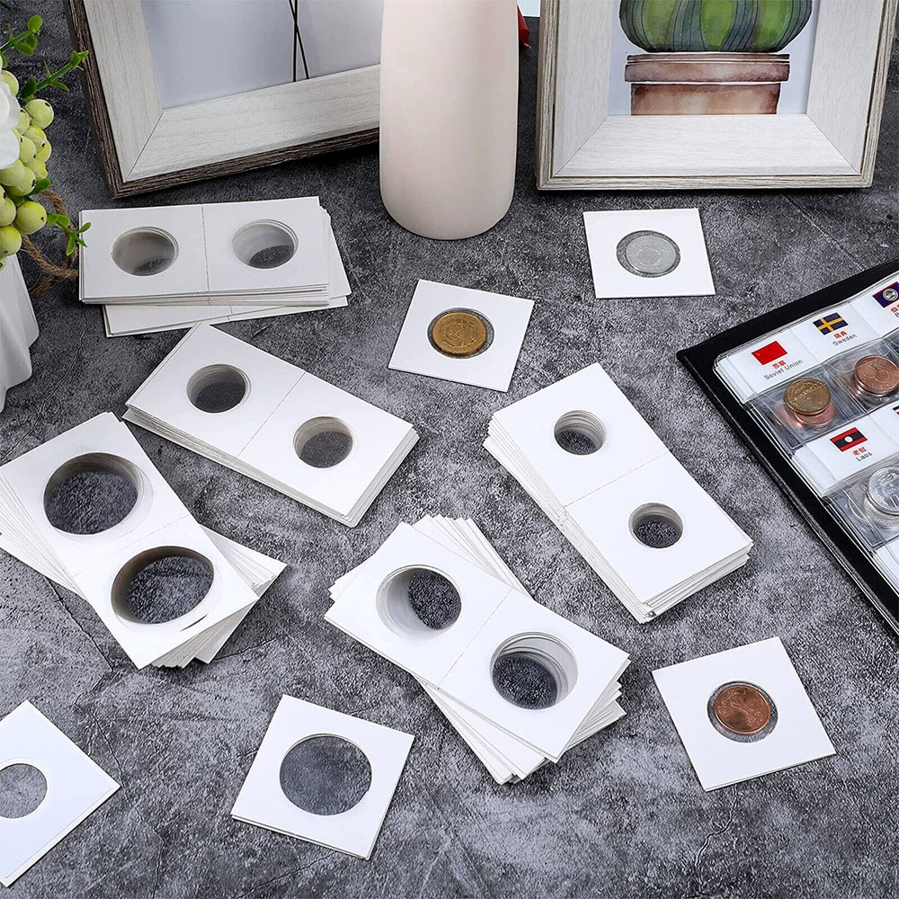 CoinConnoisseurKit 200Pc Assorted Sizes Cardboard flips