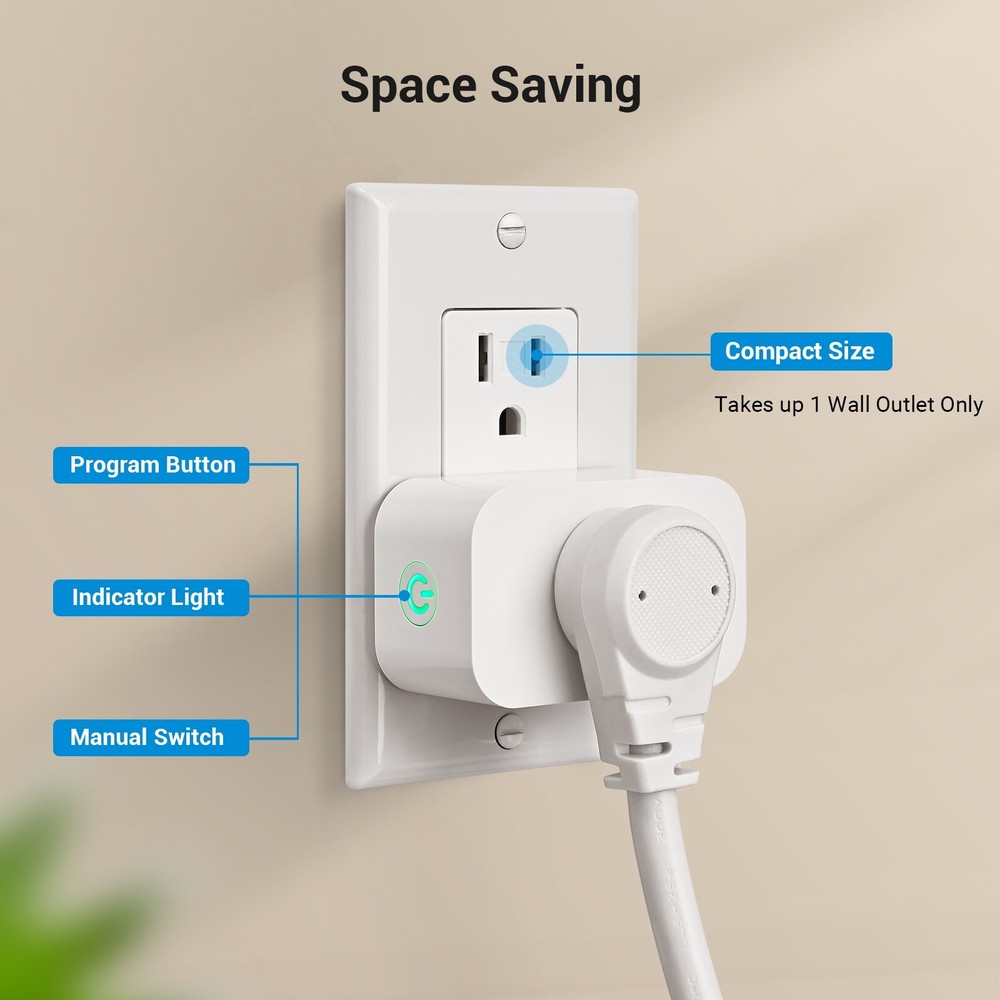 DEWENWILS Indoor Remote Control Outlet, Wireless Remote Light Switch 15A/1875W