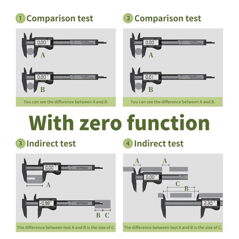 Digital Caliper 0-6" Measuring Tool, Micrometer Caliper with Auto-Off Feature...