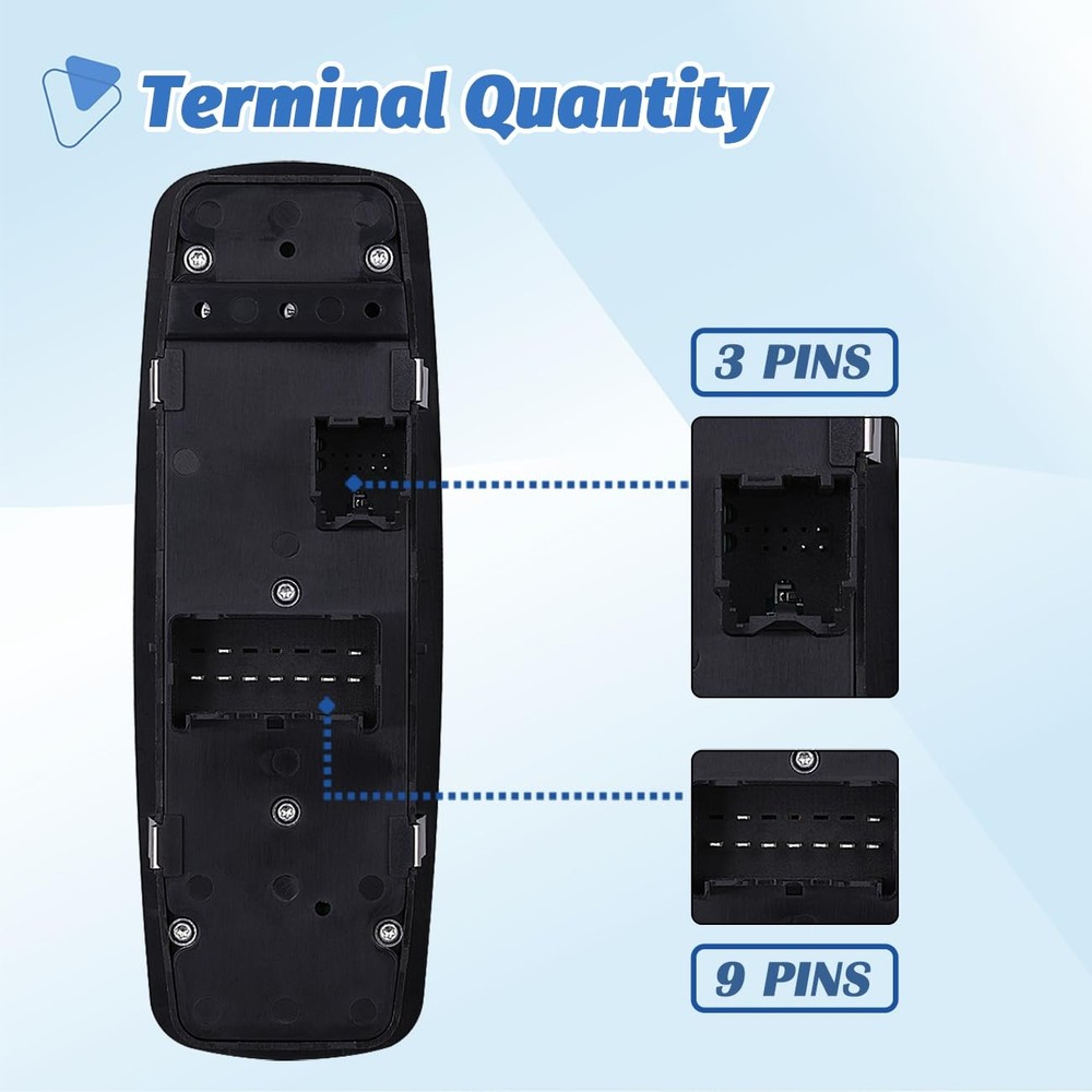 Obaee Master Power Window Switch Door Lock Main Control Button Front Black