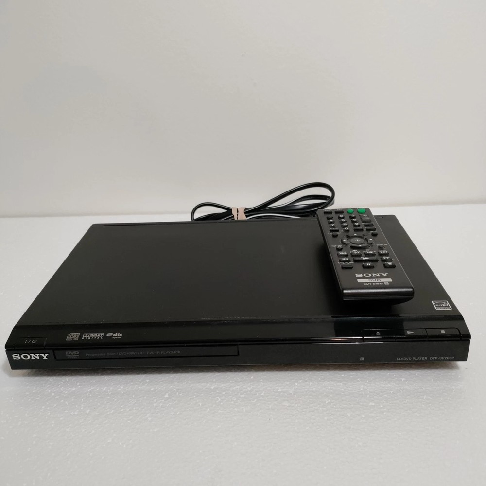 Sony DVP-SR200P CD/DVD Player w/ Remote Control Progressive Span playback NICE!