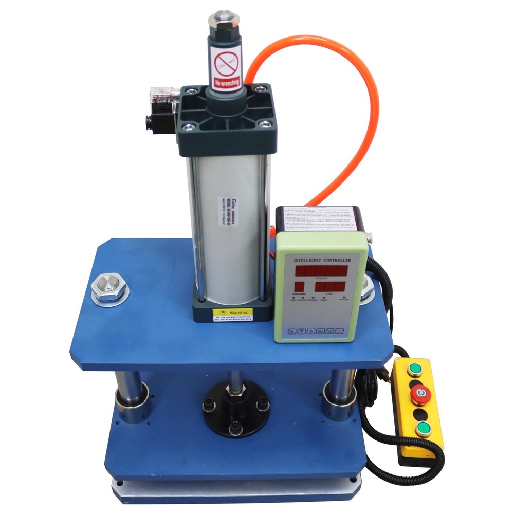 110V 1102lbs Pneumatic Punch Machine with Controller 7.87-1.96in Double-column