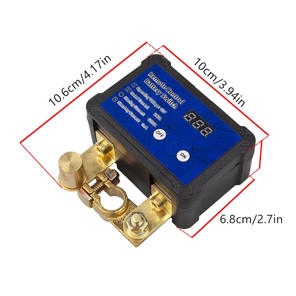 1PCS Automatic power-off switch for car battery With an LED voltage display