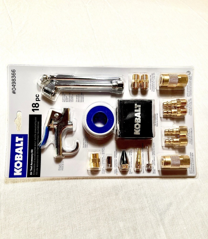 Kobalt Air Tool Accessory Kit 18 Pc