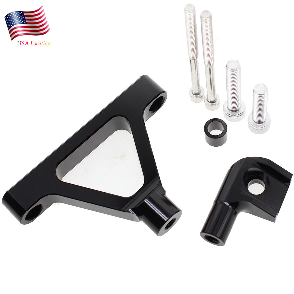 For Ninja ZX10R 2004-2005 Steering Damper Stabilizer Bracket Mount Holder CNC