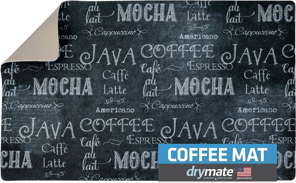 Drymate Coffee Maker Mat, (Coffee Station Bar Accessory) Protects Kitchen...