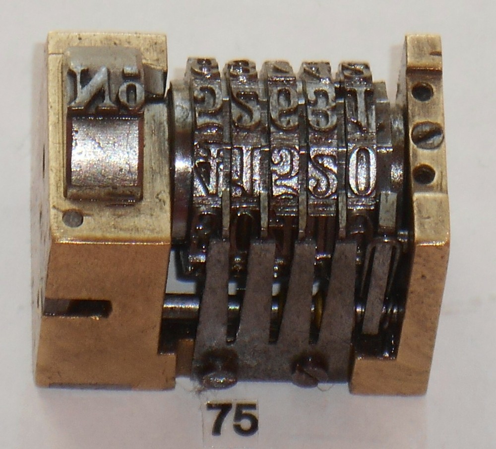 WMA | letterpress numbering machine | 75