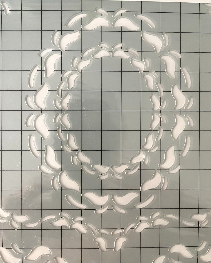 Fiskars Shape Boss Embossing Stencil Set - Oval-Serenity #5613, NIP